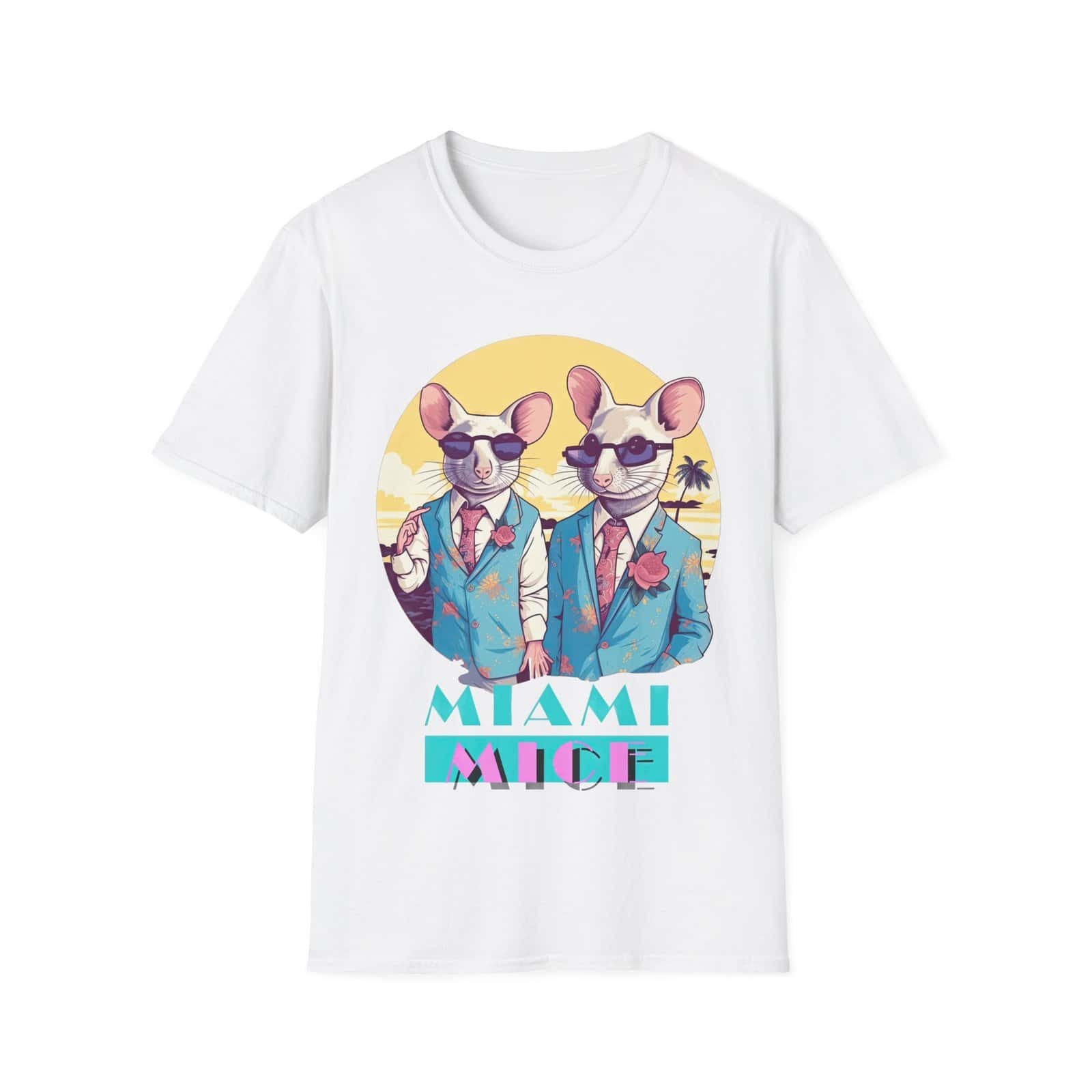 Miami Mice T-Shirt - Retro 80s-Inspired Graphic Tee - Image 6