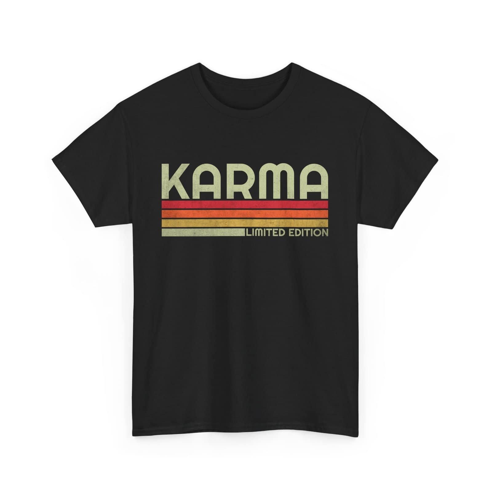 Limited Edition Karma Unisex Heavy Cotton Tee - Positive Vibes T-Shirt - Image 2