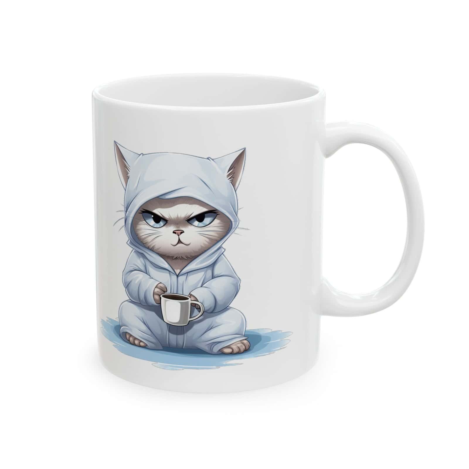 “I Hate Mornings” Grumpy Cat Coffee Mug – 11 oz
