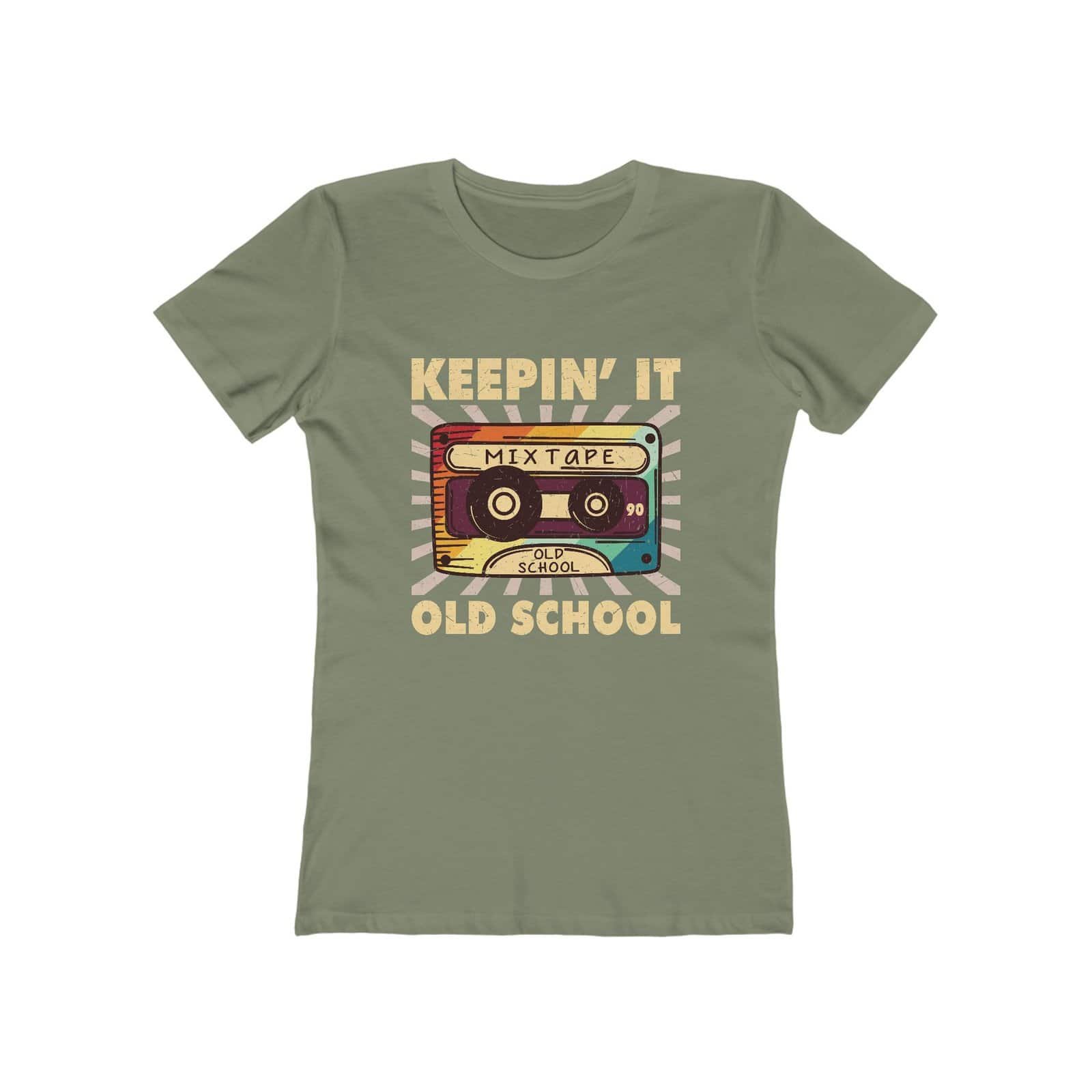 Old School Mixtape Women's Boyfriend Tee - Retro Style Graphic T-Shirt - Image 2