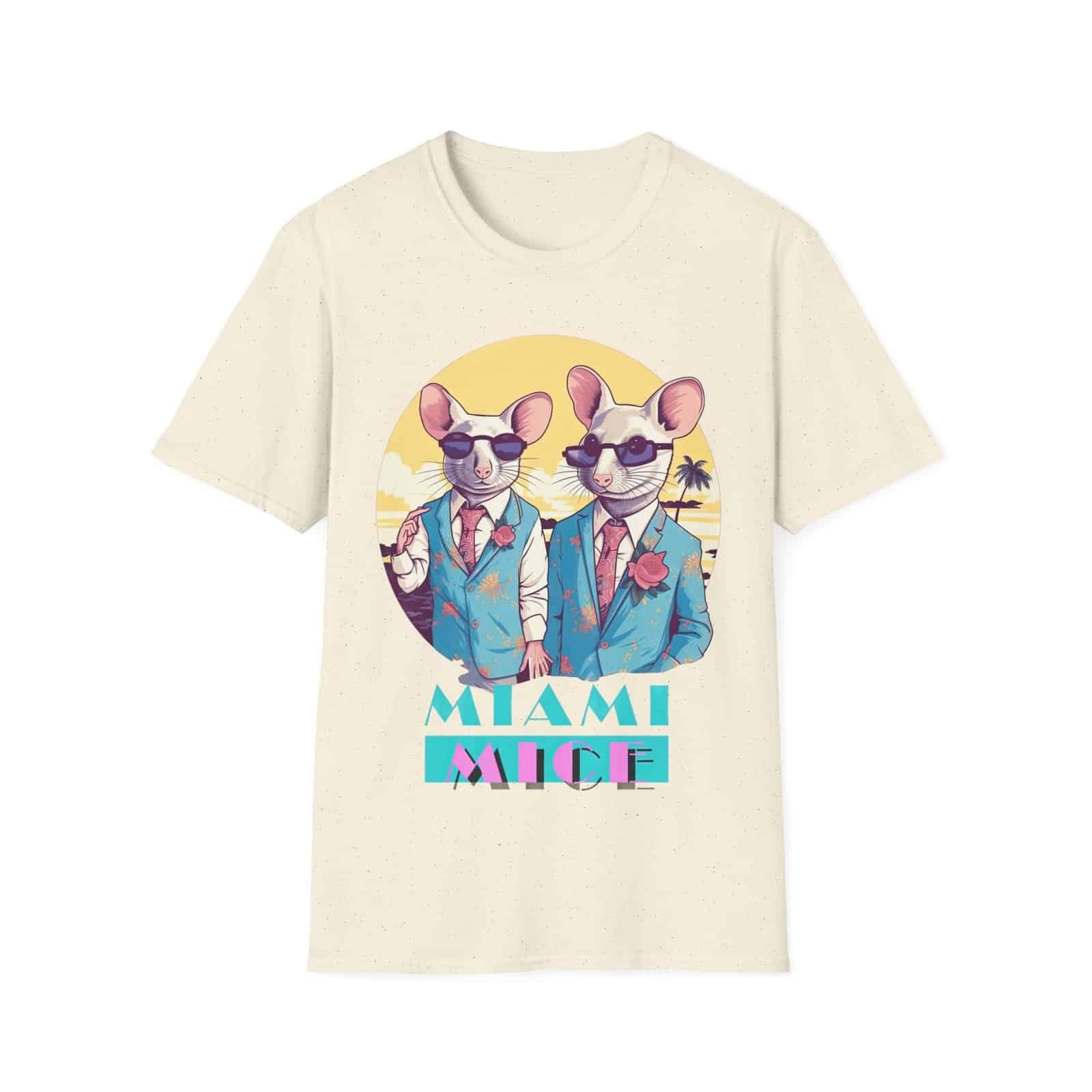 Miami Mice T-Shirt - Retro 80s-Inspired Graphic Tee - Image 4