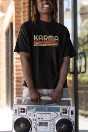 Limited Edition Karma Unisex Heavy Cotton Tee - Positive Vibes T-Shirt