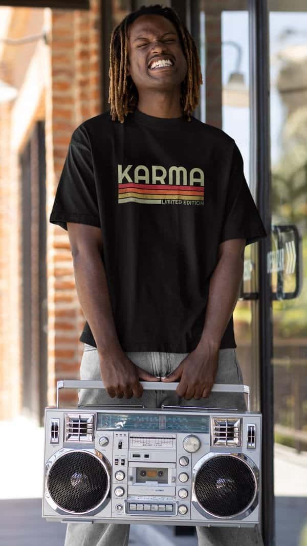 Limited Edition Karma Unisex Heavy Cotton Tee - Positive Vibes T-Shirt