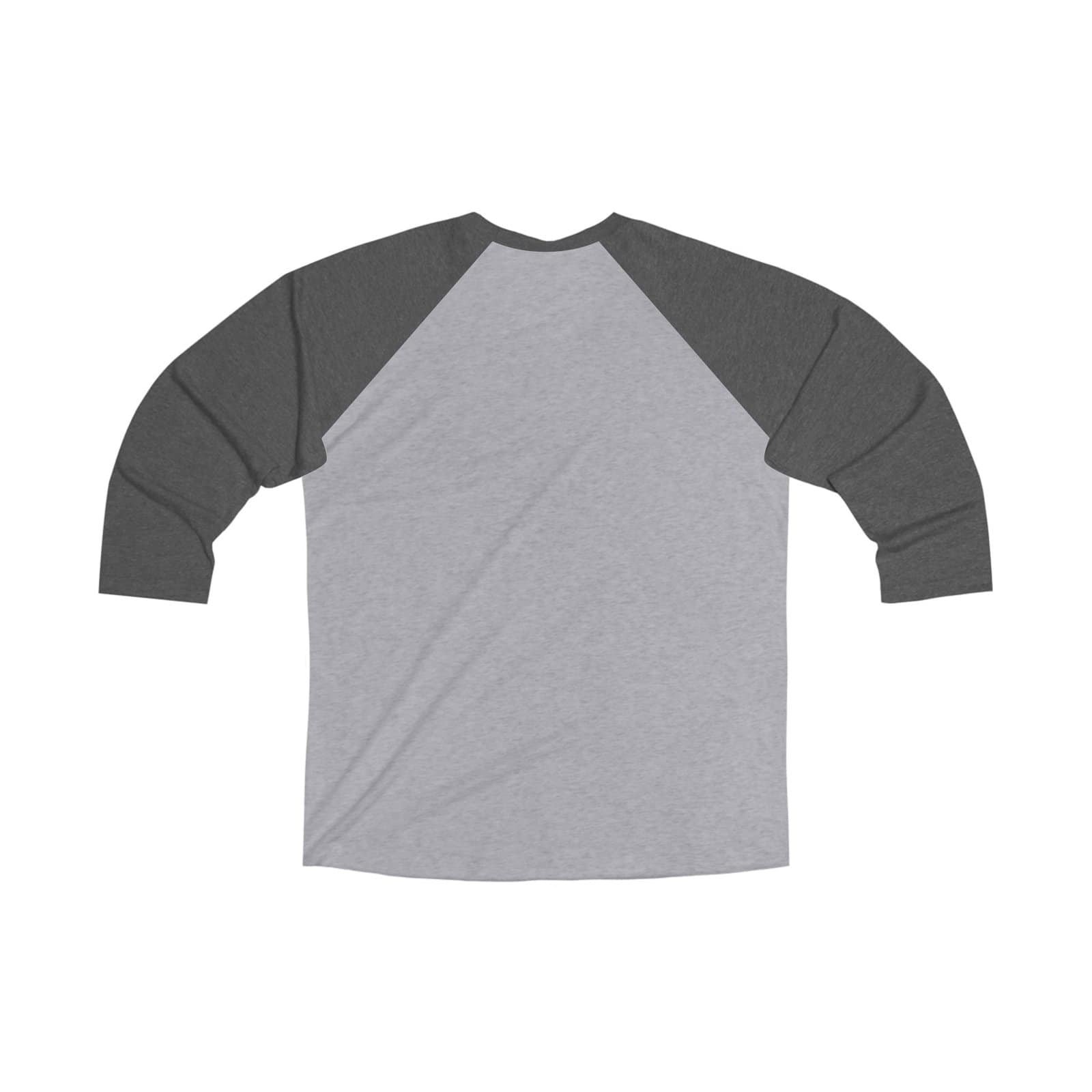 Baseball Grandma – Vintage Black & Heather 3/4 Sleeve Raglan Tee - Image 4