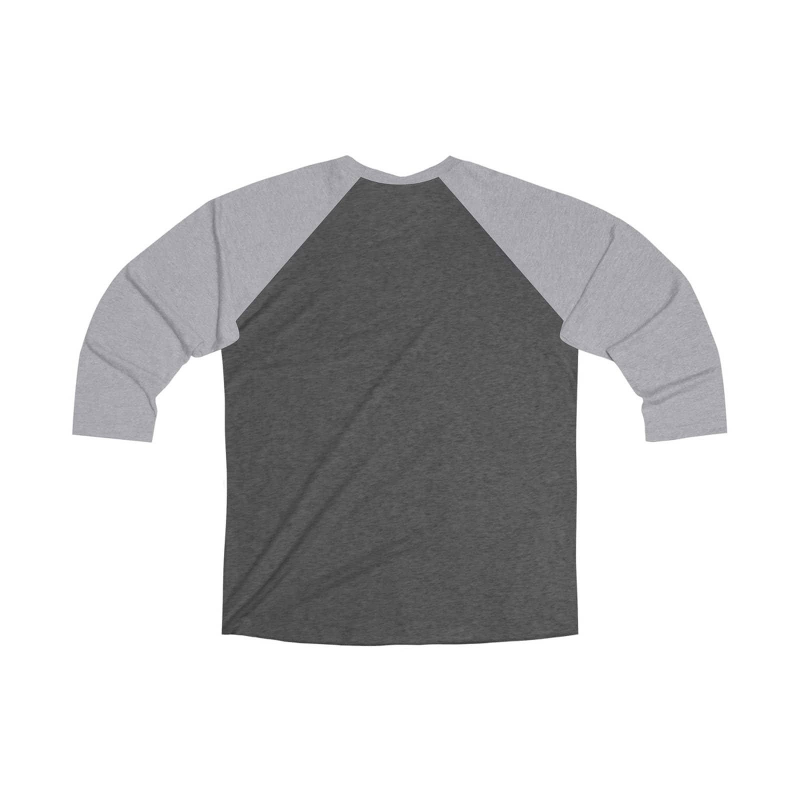 Baseball Grandma – Vintage Black & Heather 3/4 Sleeve Raglan Tee - Image 2