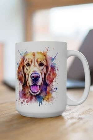 Golden Brews – 15oz Golden Retriever Coffee Mug