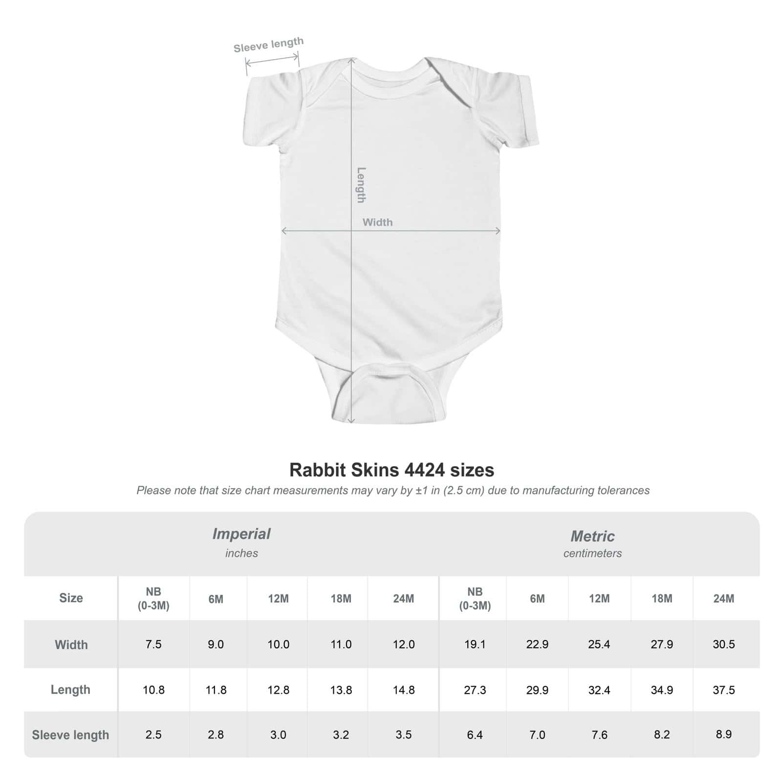 Baby Cub Infant Fine Jersey Bodysuit - Image 3