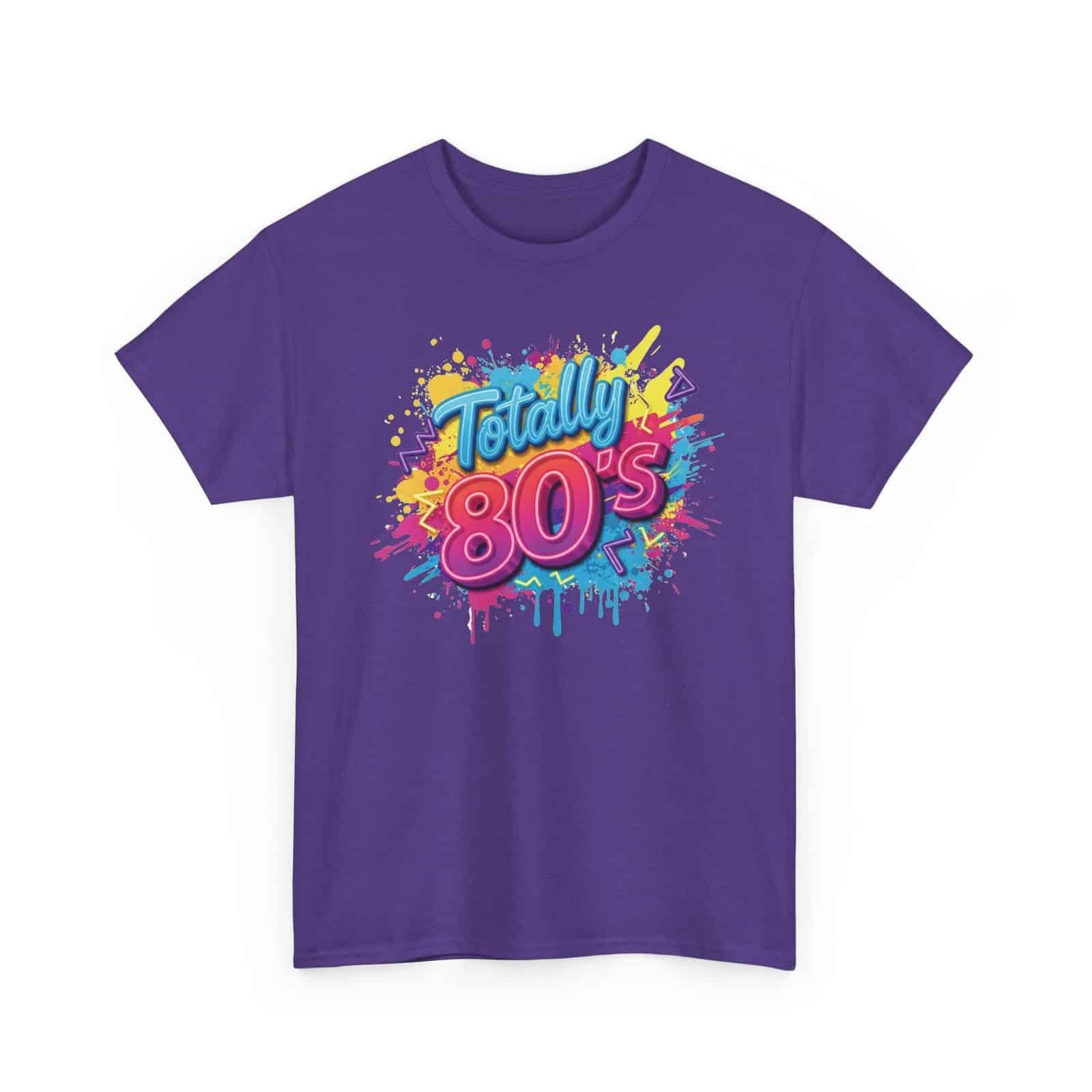 Totally 80's Unisex Heavy Cotton Tee – Retro Graphic Shirt for Nostalgic Vibes - Image 7