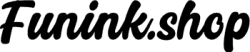 The Funink.shop logo in black, written in a sleek cursive font.
